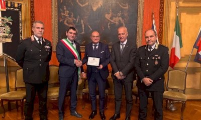 Il sindaco di Fossano ha salutato il questore Carmine Rocco Grassi, prossimo al trasferimento