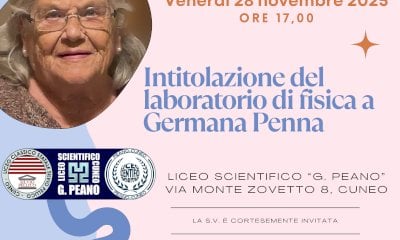 Il laboratorio di Fisica del liceo Pellico-Peano sarà intitolato alla professoressa Germana Penna