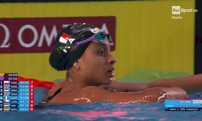 Sara più di Fede: in finale nei 100 stile libero sbriciolando il record della Pellegrini