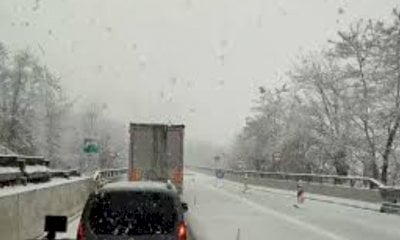 Neve sulla Torino-Savona, due chilometri di coda tra Ceva e Millesimo