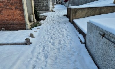 Cimiteri di Vicoforte: transito rischioso tra neve e ghiaccio, Bonelli invoca interventi urgenti
