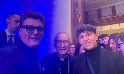 Due studenti del Denina Pellico Rivoira in gita Roma per incontrare il cardinale Pietro Parolin