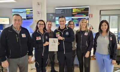 La Centrale Operativa 118 della provincia di Cuneo riceve l'attestato 