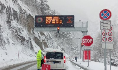 Cuneese di nuovo isolato, il rischio valanghe fa chiudere il tunnel di Tenda