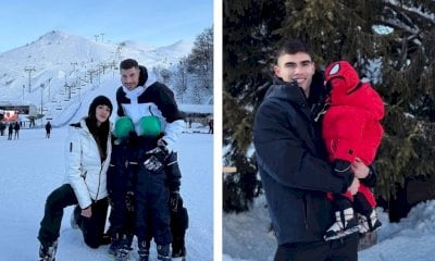 Prato Nevoso, weekend sulla neve per i calciatori del Genoa Vásquez e Sabelli