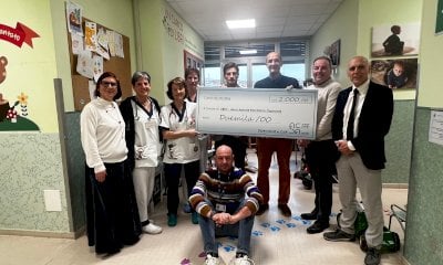 Un assegno da 2.000 euro da Acda per la Pediatria di Cuneo