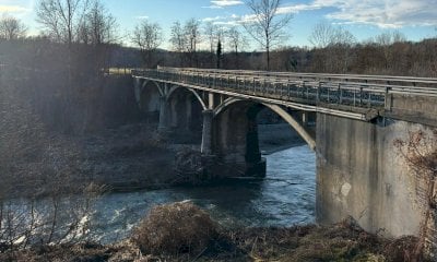 Sopralluogo della Provincia a Castellino Tanaro sul ponte in localit&agrave; Piantorre