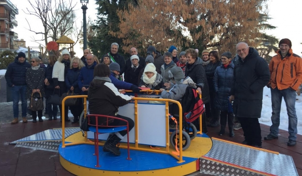 Inaugurato ai Giardini Fresia un parco giochi fruibile dai bambini disabili