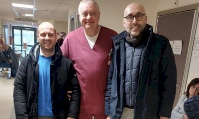 Mondovì, il sindaco di Ceva Mottinelli in visita al reparto di Cardiologia