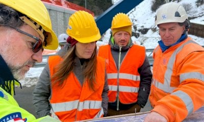 Chiara Gribaudo al cantiere del Tenda: 