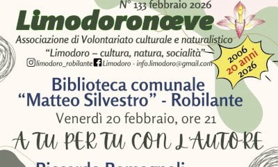 Vent’anni di Limodoro: a Robilante la presentazione di “Bussa tre volte” di Riccardo Romagnoli