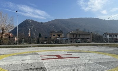 Test notturno con elicottero per la pista di atterraggio di Chiusa Pesio