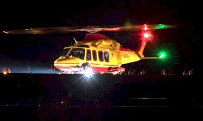 Notte storica a Chiusa di Pesio: l'eliporto accende i motori