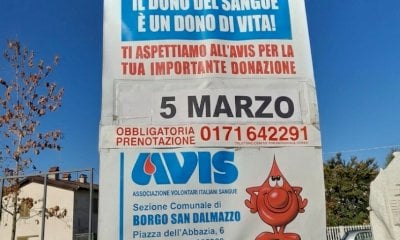 Una giornata di donazioni con l'Avis di Borgo San Dalmazzo