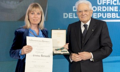 La cuneese Cristina Bernardi è Ufficiale dell’Ordine al merito della Repubblica italiana