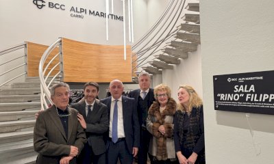 Carrù, alla Bcc Alpi Marittime una nuova sala polivalente dedicata all'ex direttore Matteo Filippi