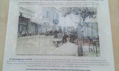 Ad Aigues Mortes una targa per ricordare il massacro in cui furono uccisi anche due cuneesi