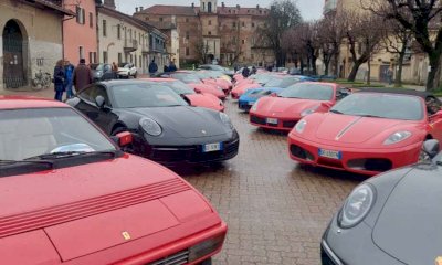 Le supercar protagoniste del raduno “Strade reali dei Savoia” a Moretta