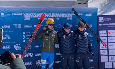 Sci alpinismo, Matteo Blangero protagonista nel vertical a Puy‑Saint‑Vincent