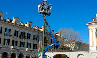 Cuneo, nel salotto della città arrivano le luci a led