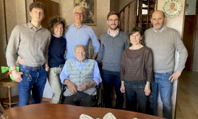 Alba celebra i cento anni del signor Giovanni Milano