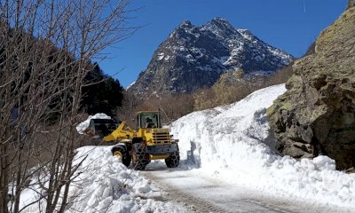 Si lavora per riaprire la strada provinciale 239 verso le Terme di Valdieri