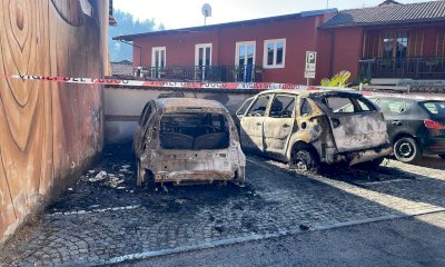Due auto incendiate a Bernezzo, indagano i Carabinieri