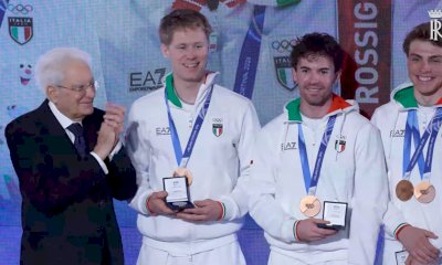 I medagliati olimpici ricevuti al Quirinale, presente anche Martino Carollo
