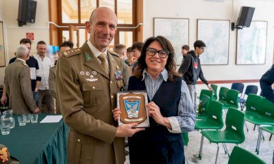 Il Colonnello Marini e il II Reggimento Alpini incontrano gli studenti della scuola forestale di Ormea