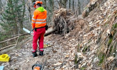 Peveragno, volontari AIB al lavoro sui sentieri: manutenzione e sicurezza in vista della Via Solada