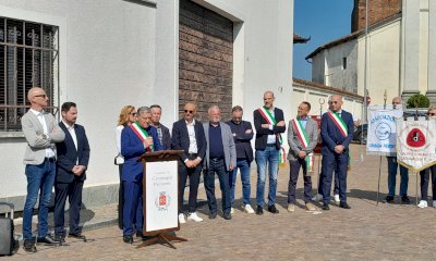 A Caramagna un cippo in memoria di Andrea Brunetto, sindaco dal 1987 al 2004