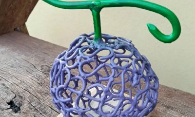 Dal metallo di scarto al Frutto Gom Gom di One Piece: nuova creazione di Andrea Bertone