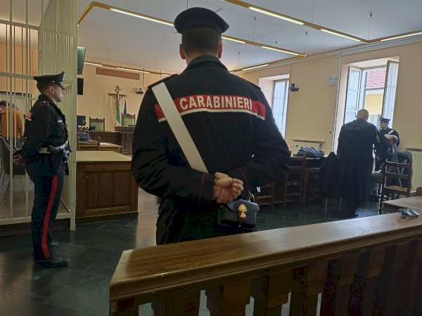 Un'aula del tribunale di Cuneo