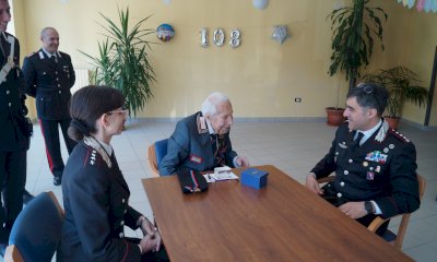 Il maresciallo Quaglia compie 108 anni: auguri al decano dei carabinieri d’Italia