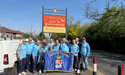 Dalla Granda a Manchester, l&rsquo;Over 50 Football Club porta in tourn&eacute;e la bandiera della Provincia
