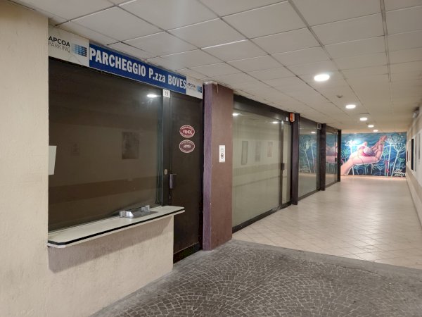 Il parcheggio sotterraneo di piazza Boves