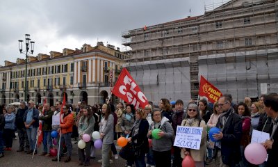Cuneo, gli istituti tecnici in piazza contro la riforma Valditara