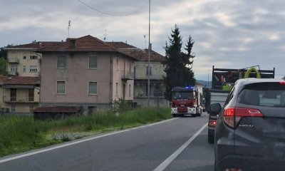 Tamponamento sulla statale 28 a Vicoforte: traffico rallentato alla rotonda del Santuario
