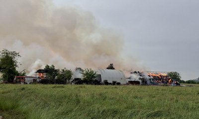 Fiamme a Niella Tanaro: maxi rogo in un deposito di fieno a Fornello