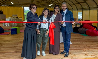 Inaugurata a Govone la nuova tensostruttura della Collina degli Elfi grazie al sostegno di Intesa Sanpaolo