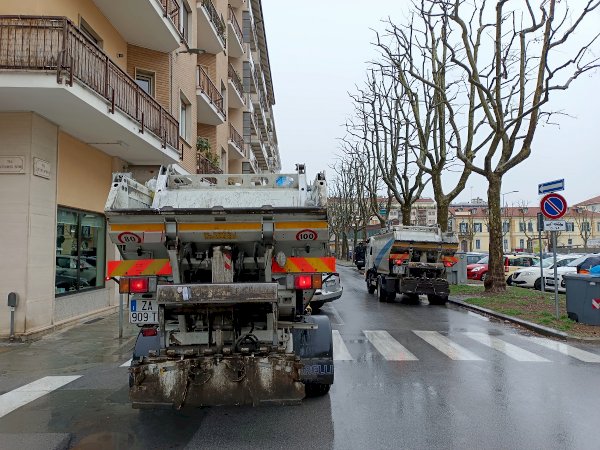 La raccolta dei rifiuti a Cuneo