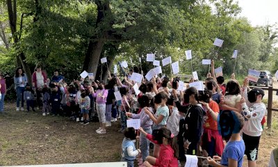 Pocapaglia, i bambini delle scuole di Macellai protagonisti di una straordinaria Marcia della Pace