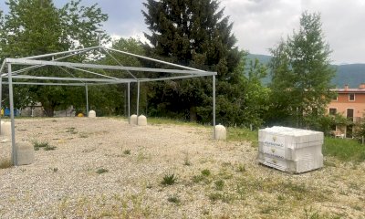 San Giacomo di Roburent: si ferma il cantiere della tendostruttura, ma &egrave; per un salto di qualit&agrave;