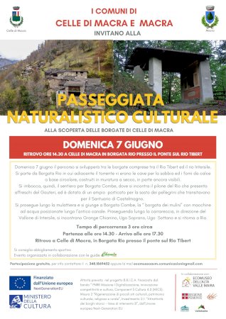 Locandina Passeggiata Celle Macra
