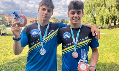 Canoa, Dennis e Oliver Fina sul podio dell&rsquo;ECA Junior Slalom Cup nella tappa di Ivrea