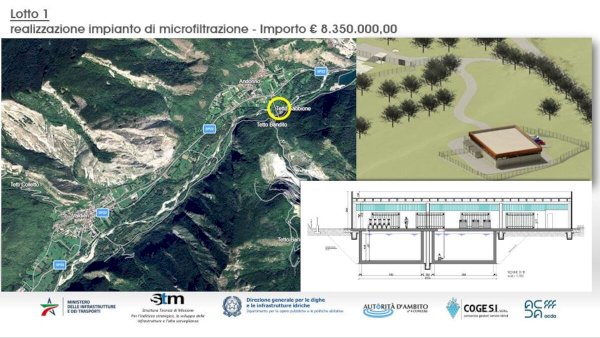 Il nuovo impianto di microfiltrazione
