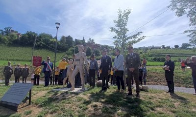 Farigliano, inaugurato il monumento che rende omaggio al sacrificio e alla missione degli Alpini