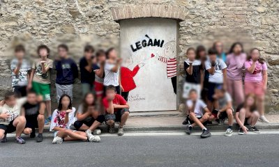 Monterosso Grana, gli alunni di quinta lasciano un'opera di street art per salutare la primaria