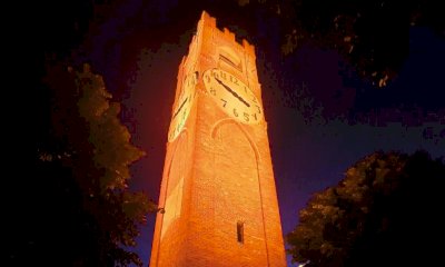 Mondov&igrave; si tinge d'arancione: la torre civica si illumina per la lotta alla FSHD