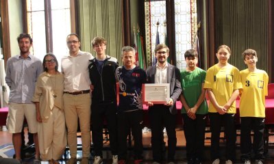 Targa di riconoscimento agli studenti-atleti dell&rsquo;Asd Alba Shuttle Badminton, campioni nazionali